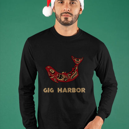 Native American T-Shirts, Vintage Native American Unisex T-Shirt/Hoodie/Sweatshirt HLT00 - Gig Harbor Washington Native American Salmon Fishermen Gift T-Shirt