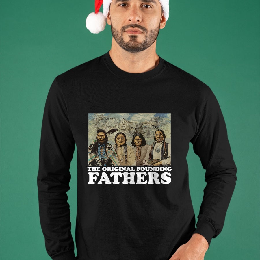 Native American T-Shirts, Vintage Native American Unisex T-Shirt/Hoodie/Sweatshirt HLT00 - The Original Founding Fathers Native American T-Shirt (4)