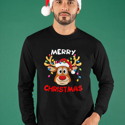 Merry Christmas Reindeer Xmas Family Men Women T-Shirt - Christmas Unisex T-Shirt/Hoodie/Sweatshirt - NINA00