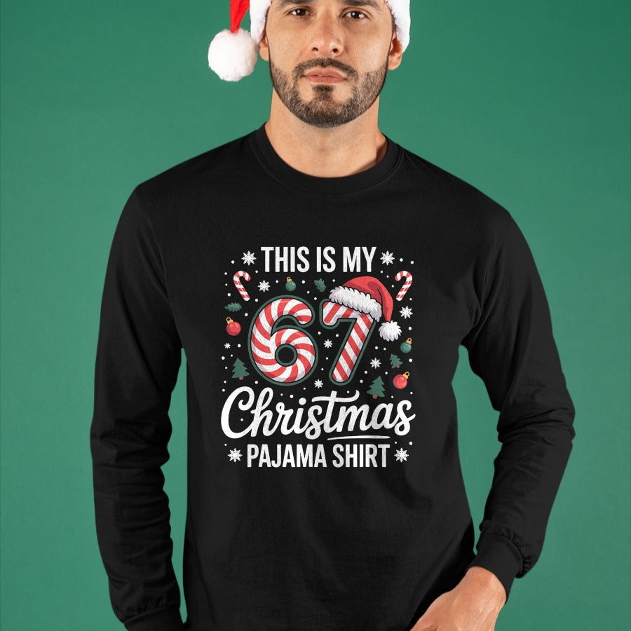 This My 67 Christmas Pajama 67 Meme Gen Alpha Boys Girls T-Shirt - Christmas Unisex T-Shirt/Hoodie/Sweatshirt - NINA00