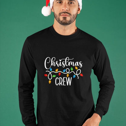 Christmas Crew Xmas Lights Family Matching Pajamas Holiday T-Shirt - Christmas Unisex T-Shirt/Hoodie/Sweatshirt - NINA00