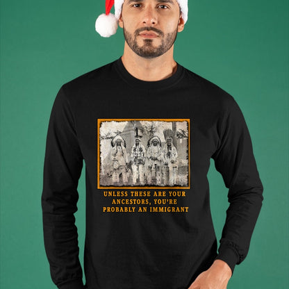 Native American T-Shirts, Vintage Native American Unisex T-Shirt/Hoodie/Sweatshirt HLT00 - NATIVE AMERICAN IMMIGRATION T-Shirt