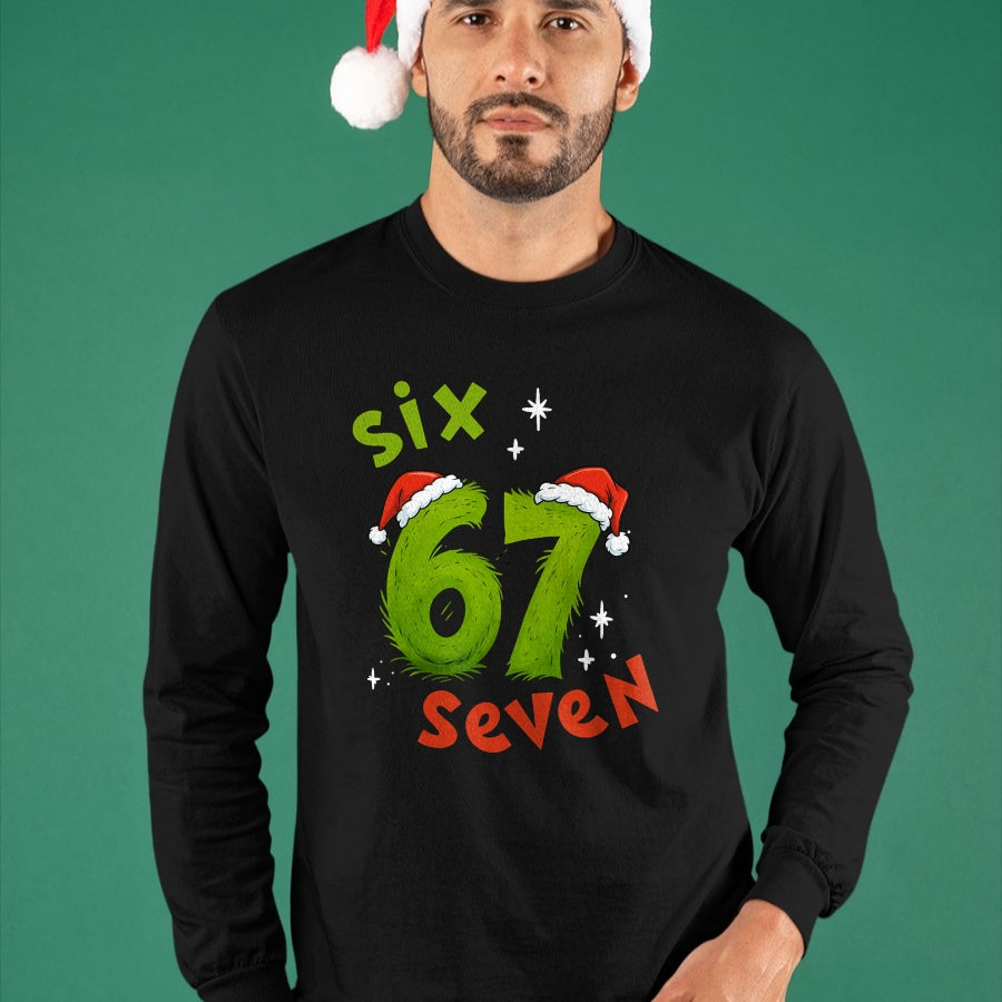 67 Meme Six Seven for Kids Women Men Boys Girls Christmas T-Shirt - Christmas Unisex T-Shirt/Hoodie/Sweatshirt - NINA00