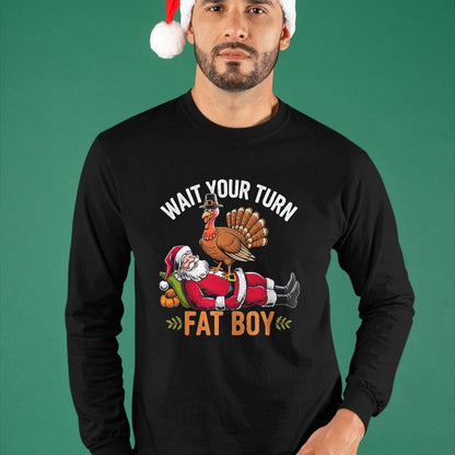 Funny Thanksgiving Christmas Turkey vs Santa for Men Women T-Shirt - Christmas Unisex T-Shirt/Hoodie/Sweatshirt - NINA00