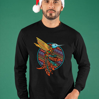 Native American T-Shirts, Vintage Native American Unisex T-Shirt/Hoodie/Sweatshirt HLT00 - Hummingbird Tribal Art Native American Indian Indigenous T-Shirt (1)