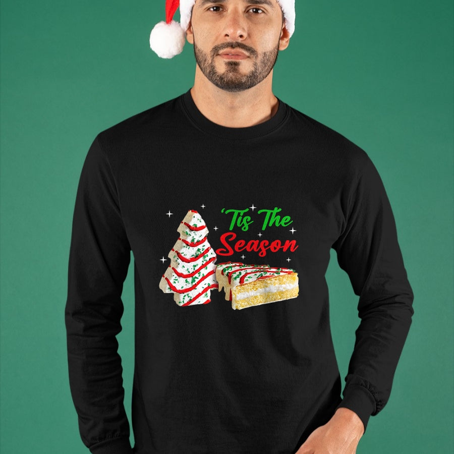 Funny Tis The Season Design Christmas Tree Cakes Debbie T-Shirt - Christmas Unisex T-Shirt/Hoodie/Sweatshirt - NINA00