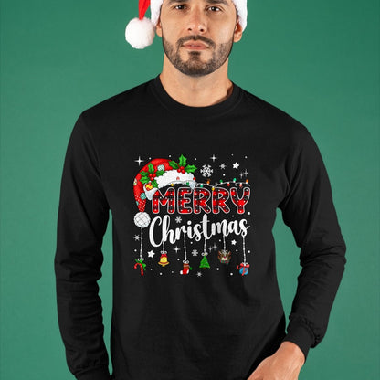Merry Christmas Red Santa Hat Reindeer Xmas Matching Family T-Shirt - Christmas Unisex T-Shirt/Hoodie/Sweatshirt - NINA00