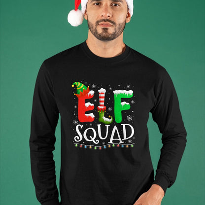 Elf Family Christmas Matching Pajamas Xmas Elf Squad T-Shirt - Christmas Unisex T-Shirt/Hoodie/Sweatshirt - NINA00
