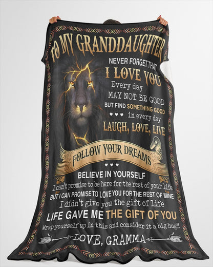 Special Gift For Your Granddaughter Blanket - From Grandma (SKUB09-41)