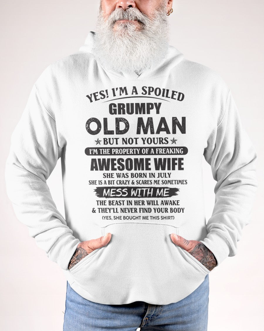 Awesome wife July- Perfect gift for your husband from wife  - NINA07 (SKU96-68-07)