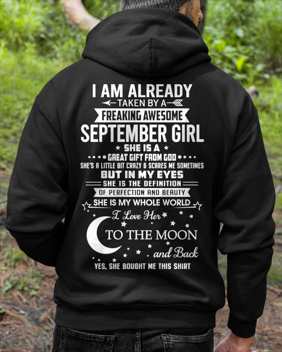 SEPTEMBER - SHE IS MY WHOLE WORLD I LOVE HER TO THE MOON AND BACK - FROM WIFE - NINA09 (SKU2602-71-09)