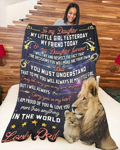 Special Gift For Your Daughter Blanket - From Dad05