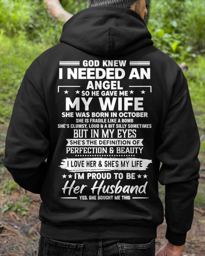 OCTOBER – IN MY EYES SHE'S THE DEFINITION OF PERFECTION & BEAUTY I LOVE HER & SHE'S MY LIFE – FROM WIFE – NINA10 (SKU26T-01171-10)