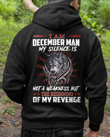 DECEMBER - MY SILENCE IS NOT A WEAKNESS BUT THE BEGINNING OF MY REVENGE - MAN TEE - NINA12 (SKU26T-01158-12)