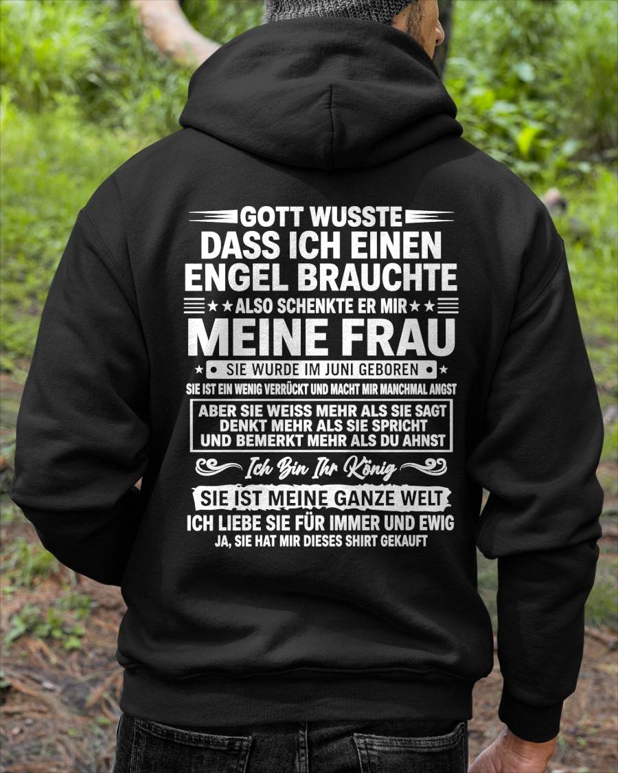 JUNI - Ich Bin Ihr König SIE IST MEINE GANZE WELT - Das perfekte Geschenk für deinen Freund - GER/NINA06 (SKU2605-397-06)