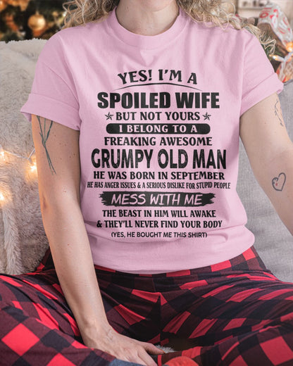 Grumpy Old Man September – Perfect gift for wife From Husband – NINA09 (SKU08-63-09)