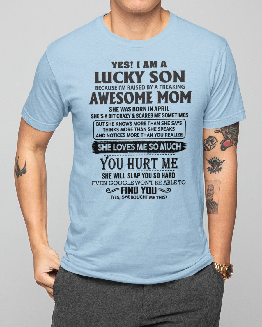 April - Awesome Mom - Perfect Gift For Your Son From Mom - NINA04 (SKU-LKW-04)