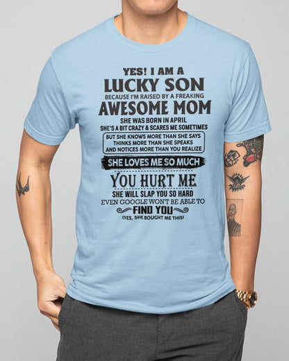April - Awesome Mom - Perfect Gift For Your Son From Mom - NINA04 (SKU-LKW-04)