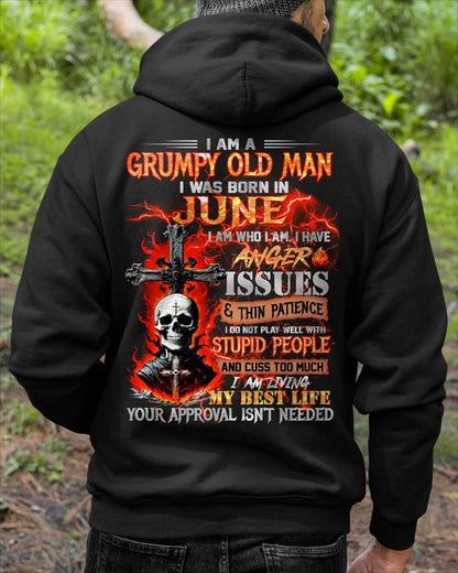 JUNE – I DO NOT PLAY WELL WITH STUPID PEOPLE AND I CUSS TOO MUCH – MAN TEE - NINA06 (SKU12-319-06)