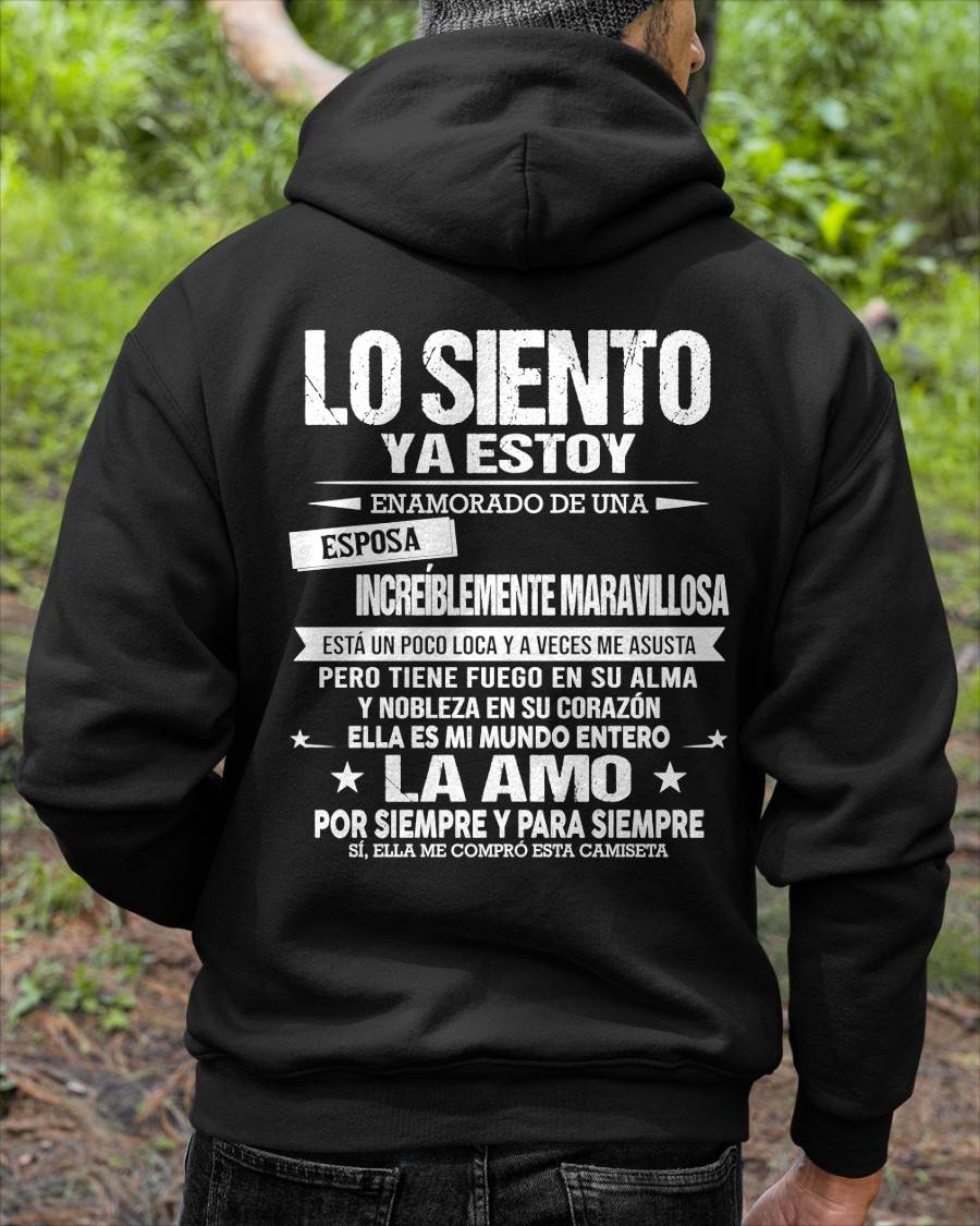 YA ESTOY ENAMORADO DE UNA ESPOSA INCREÍBLEMENTE MARAVILLOSA - Regalo especial para tu novio o esposo - NINA00 (SKU2605-328-00)