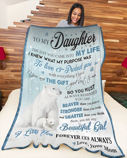 Special Gift For Your Daughter Blanket - From Mom (SKUB11-120)