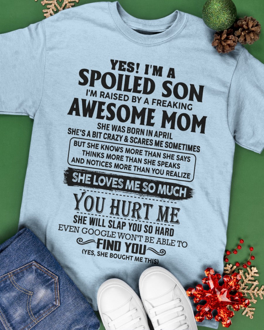 April - Awesome Mom - Perfect Gift For Son From Mom - NINA04 (SKU-SPW-04)