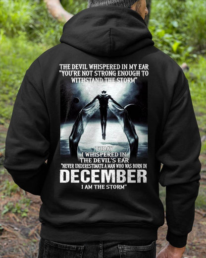 DECEMBER – YOU ARE NOT STRONG ENOUGH TO WITHSTAND THE STORM – MAN TEE - NINA12 (SKU08-35-12)