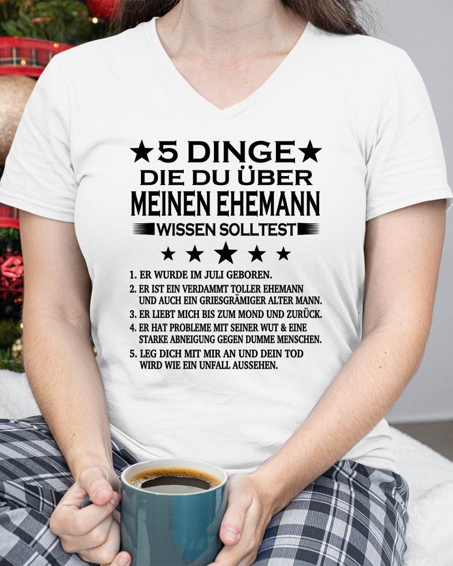 JULI - 5 DINGE DIE DU ÜBER MEINEN EHEMANN WISSEN SOLLTEST - Das perfekte Geschenk für deine Freundin - GER/NINA07 (SKU2606-157-07)