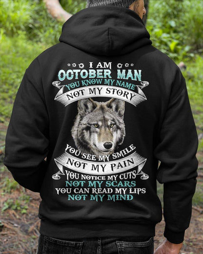 OCTOBER - YOU NOTICE MY CUTS NOT MY SCARS YOU CAN READ MY LIPS NOT MY MIND - MAN TEE - NINA10 (SKU26T-01182-10)