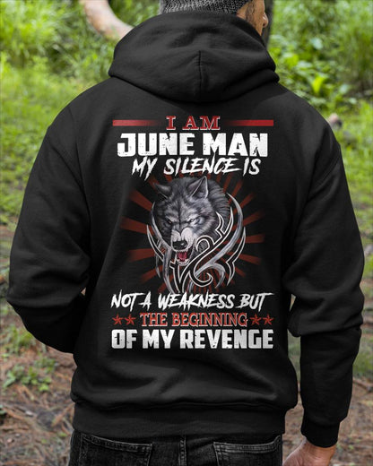 JUNE - MY SILENCE IS NOT A WEAKNESS BUT THE BEGINNING OF MY REVENGE - MAN TEE - NINA06 (SKU26T-01158-06)