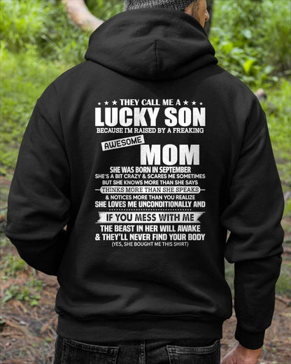 SEPTEMBER - THEY CALL ME A LUCKY SON - Gift For Son From Mom - NINA09 (SKU2610-444-09)