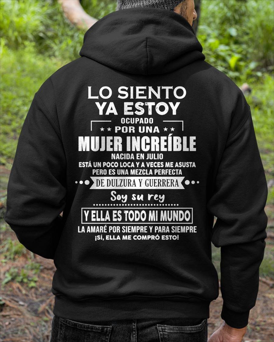JULIO - LO SIENTO YA ESTOY OCUPADO POR UNA - Regalo especial para tu novio o esposo - NINA07 (SKU08-69-07)