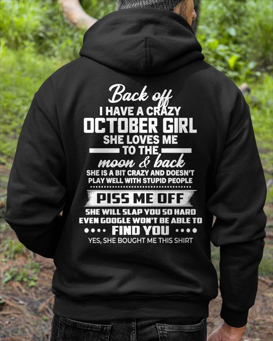 OCTOBER - PISS ME OFF SHE WILL SLAP YOU SO HARD EVEN GOOGLE WON'T BE ABLE TO FIND YOU - FROM WIFE - NINA10 (SKU2603-18-10)