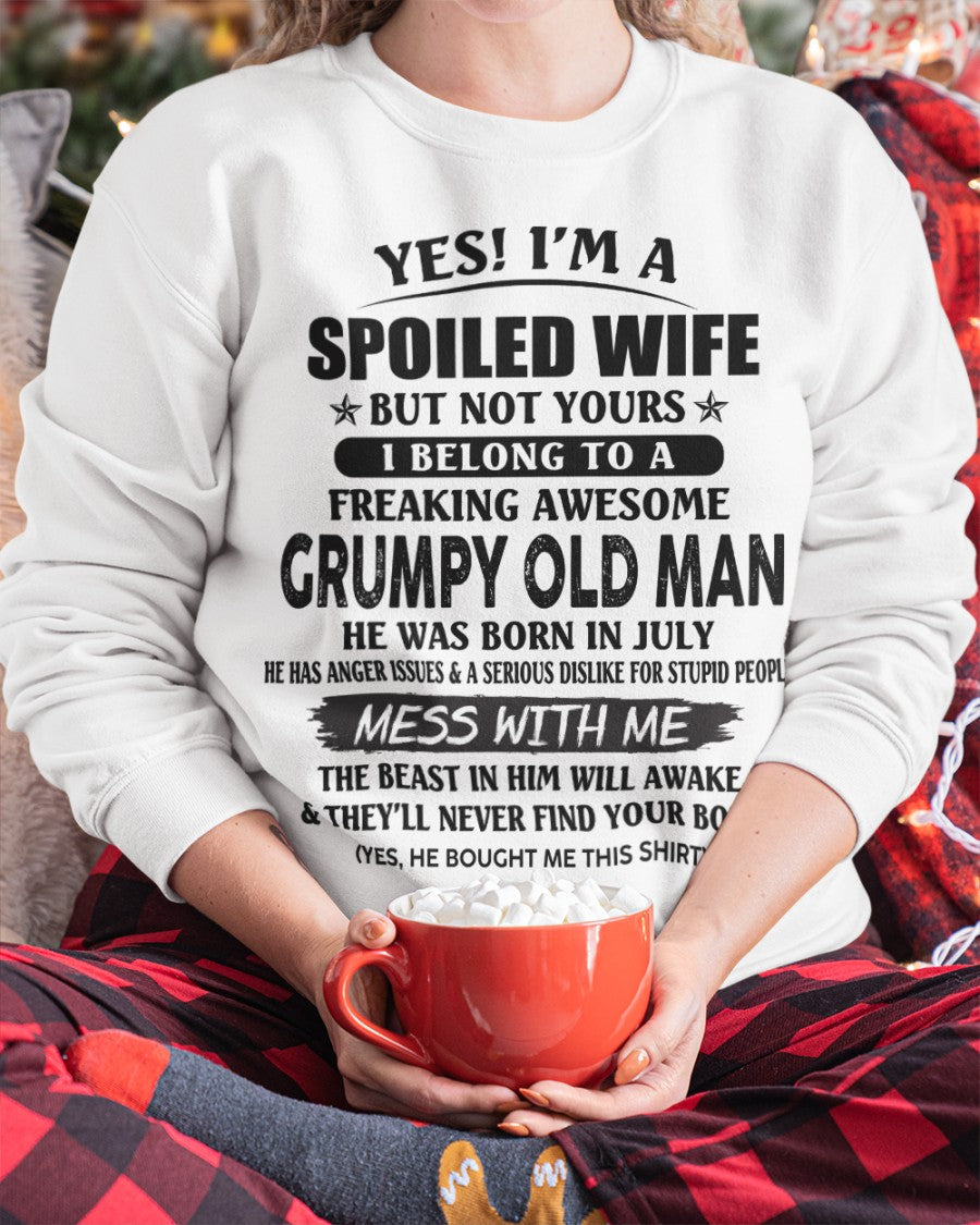 Grumpy Old Man July – Perfect gift for your wife From Husband – NINA07 (SKU08-63-07)