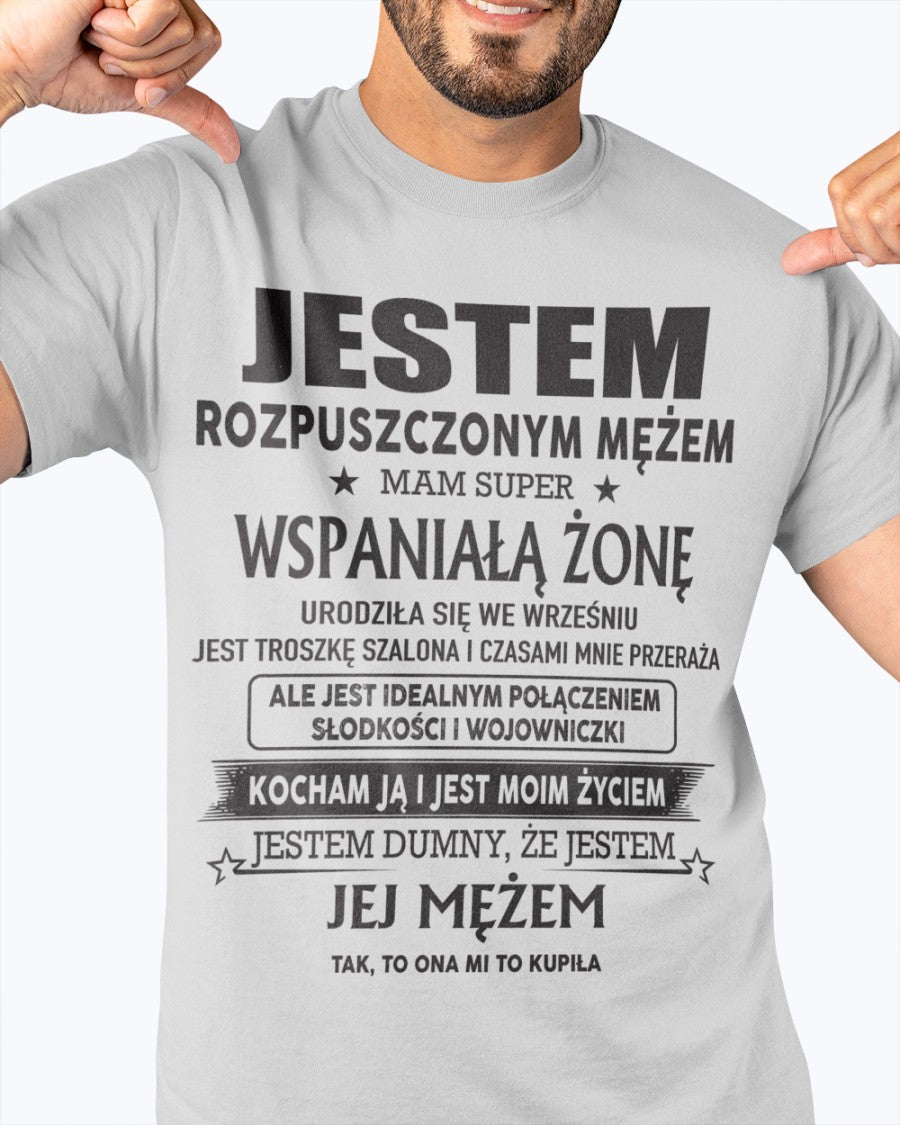 Niesamowita Żona Urodzona we wrześniu – Idealny Prezent dla Twojego Męża – POL/NINA09 (SKU06-26-09)