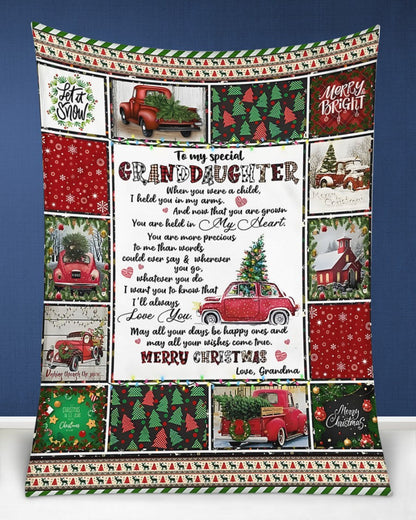 BLANKET FOR GRANDDAUGHTER – COMFORT & WARMTH GIFT Sherpa Fleece Blanket NTTD00 (SKUB-CHRISTMAS5)