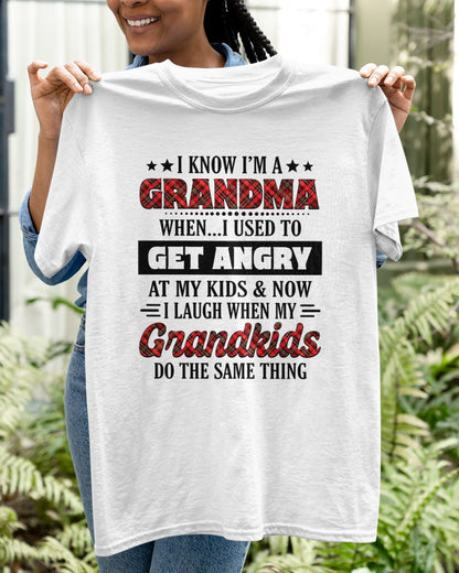 KNOW I'M A GRANDMA WHEN... I USED TO GET ANGRY AT MY KIDS & NOW I LAUGH WHEN MY GRANDKIDS DO THE SAME THING - from grandma NINA00 (SKU07-111)