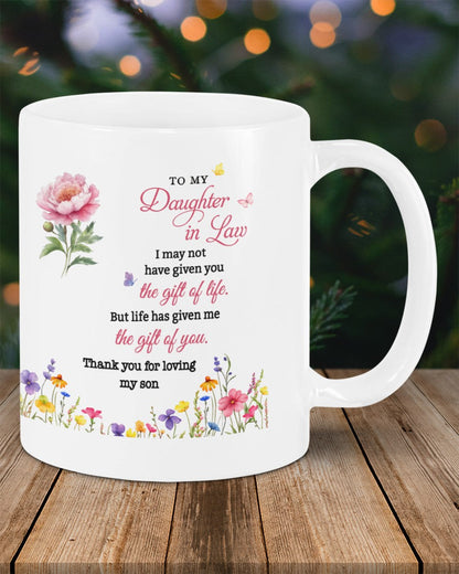 BEAUTIFUL MUG FOR DAUGHTER IN LAW - GIFT FROM MOM NINA00 (SKU2607-33)