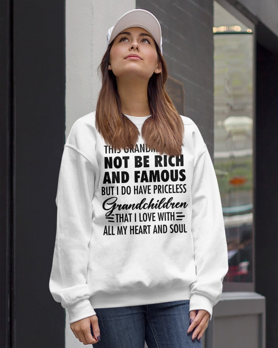 THIS GRANDMA MAY NOT BE RICH AND FAMOUS BUT I DO HAVE PRICELESS Grandchildren - from grandma NINA00