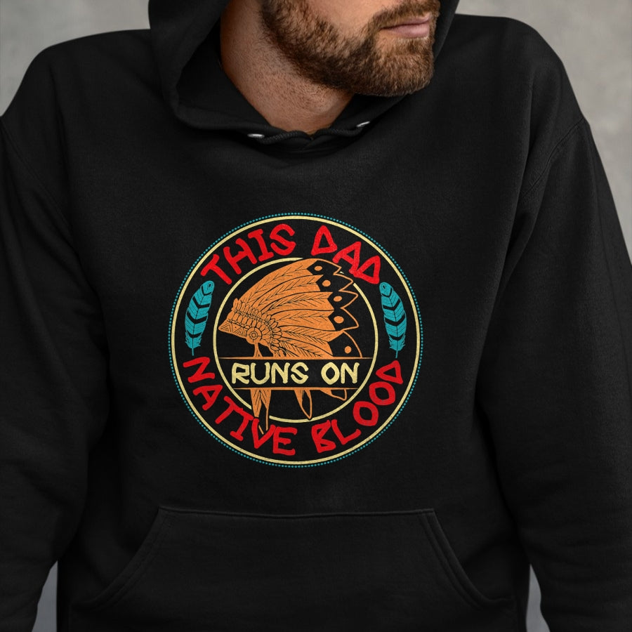 Native American T-Shirts, Vintage Native American Unisex T-Shirt/Hoodie/Sweatshirt HLT00 - Mens Native American Quote for a Proud Native American dad T-Shirt