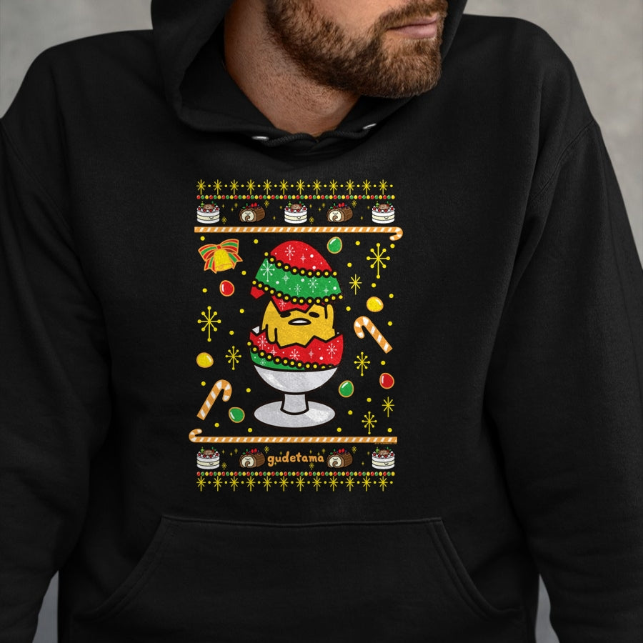 Gudetama Ugly Christmas Egg T-Shirt - Christmas Unisex T-Shirt/Hoodie/Sweatshirt - NINA00