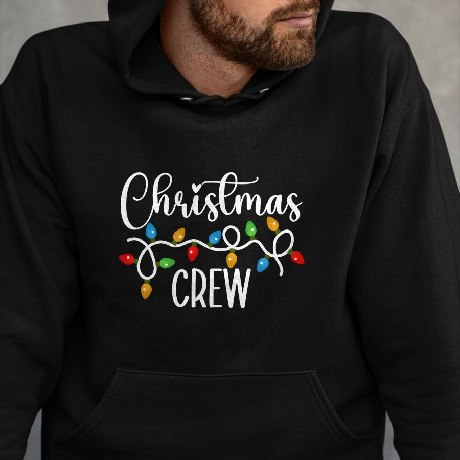 Christmas Crew Xmas Lights Family Matching Pajamas Holiday T-Shirt - Christmas Unisex T-Shirt/Hoodie/Sweatshirt - NINA00