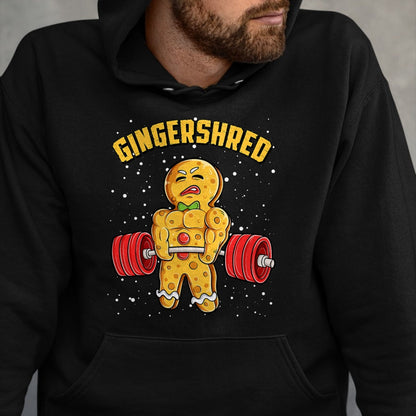 Gingershred Funny Gingerbread Man Gym Bodybuilding Christmas T-Shirt - Christmas Unisex T-Shirt/Hoodie/Sweatshirt - NINA00