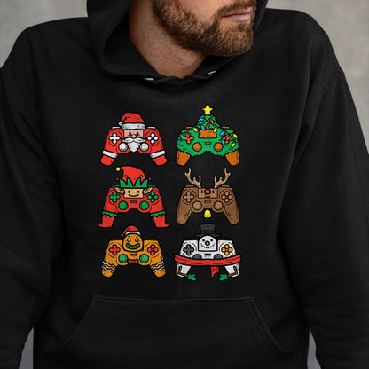 Christmas Gamer Controller Xmas Gaming T-Shirt - Christmas Unisex T-Shirt/Hoodie/Sweatshirt - NINA00