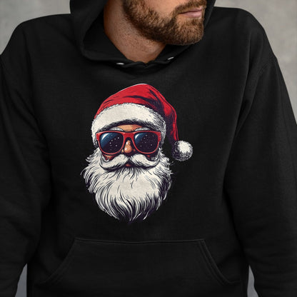 Cool Santa Claus Face Retro Sunglasses Christmas Men Boys T-Shirt - Christmas Unisex T-Shirt/Hoodie/Sweatshirt - NINA00