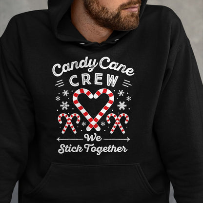 Christmas Candy Cane Heart Holiday Family Matching Pajama PJ T-Shirt - Christmas Unisex T-Shirt/Hoodie/Sweatshirt - NINA00