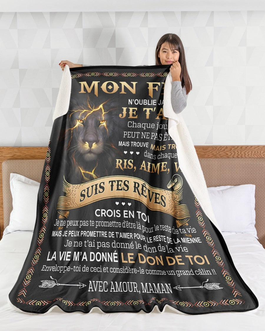 Cadeau Spécial Pour Ton Fils Couverture - De Maman (SKUB09-131)