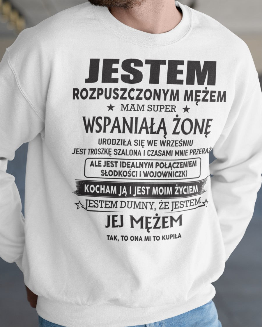 Niesamowita Żona Urodzona we wrześniu – Idealny Prezent dla Twojego Męża – POL/NINA09 (SKU06-26-09)