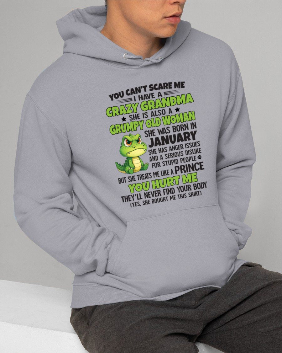 JANUARY - YOU CAN'T SCARE ME - FOR GRANDSON - GIFT FROM GRANDMA - NINA01 (SKU09-85-01)