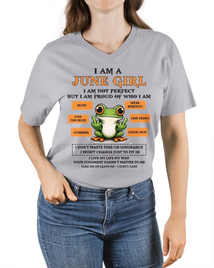 "I AM A JUNE GIRL" - Birthday Gift For June Girls - FMA NINA06 (SKU2602-189-06)